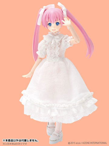 Doll Clothes - Ellen's Closet - Picconeemo Costume - Alice Dress Set - 1/12 - White x White (Azone)