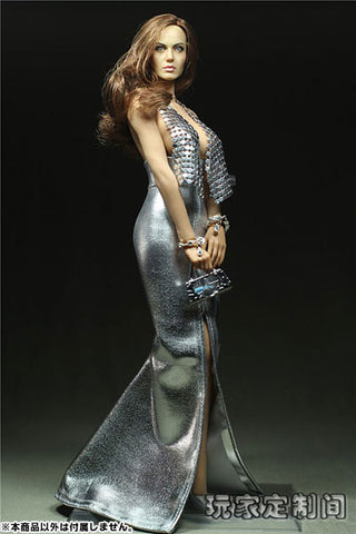 1/6 Flake Evening Dress Set: Silver (PCR-008S) (DOLL ACCESSORY)