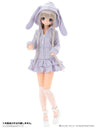 Doll Clothes - PureNeemo - PureNeemo S Size Costume - Pureneemo Original Costume - Rabbit Ear Parka One-piece Dress - 1/6 - Purple (Azone)