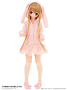 Doll Clothes - PureNeemo - PureNeemo S Size Costume - Pureneemo Original Costume - Rabbit Ear Parka One-piece Dress - 1/6 - Pink (Azone)　