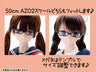 48cm/50cm Doll Wear - 50 Square Glasses / Black (DOLL ACCESSORY)