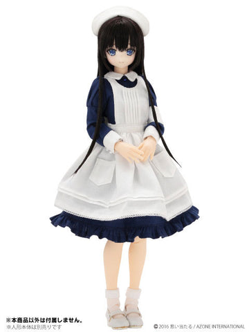 Doll Clothes - PureNeemo M Size Costume - Classical Nurse Set - 1/6 - White x Navy (Azone)　