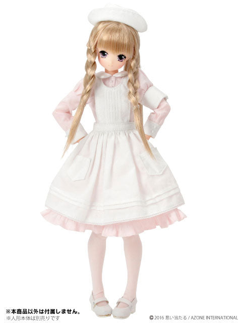 Doll Clothes - PureNeemo M Size Costume - Classical Nurse Set - 1/6 - White x Pink (Azone)　