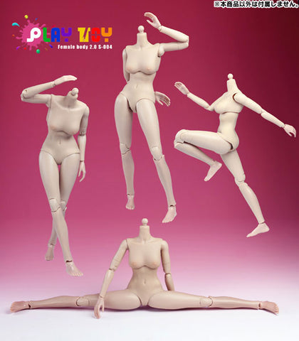 1/6 Female Doll Body 2.0 White Small Bust　