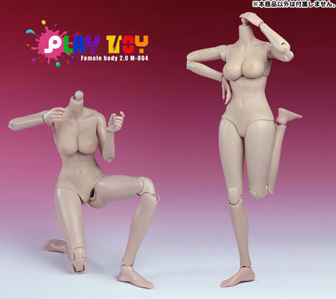 1/6 Female Doll Body 2.0 White Middle Bust　
