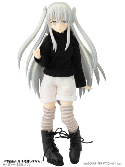 Doll Clothes - Picconeemo Costume - Long Sleeve T-shirt - 1/12 - Black (Azone)