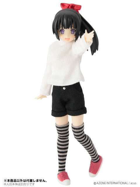 Doll Clothes - Picconeemo Costume - Long Sleeve T-shirt - 1/12 - White (Azone)