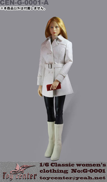 1/6 Classic Women's Leather Clothing Set: White (DOLL ACCESSORY)　