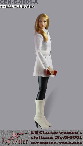 1/6 Classic Women's Leather Clothing Set: White (DOLL ACCESSORY)　