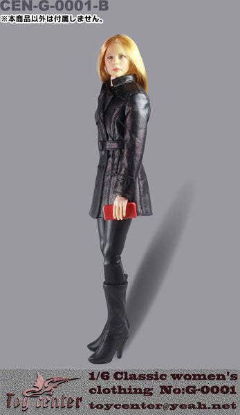 1/6 Classic Women's Leather Clothing Set: Black (DOLL ACCESSORY)　