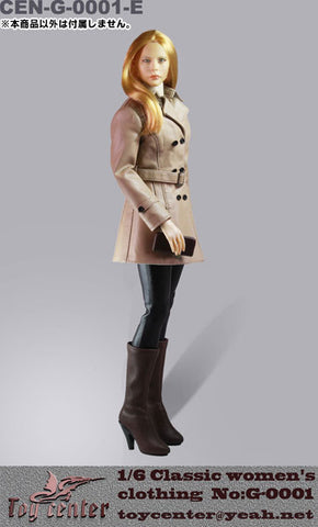 1/6 Classic Women's Leather Clothing Set: Beige (DOLL ACCESSORY)　