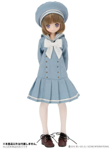 Doll Clothes - Pureneemo Original Costume - PureNeemo XS Size Costume - Gymnasium Sailor One-piece Set II - 1/6 - Light Blue (Azone)　