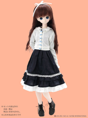 48cm/50cm Doll Wear - 50 ELLEN'S CLOSET Classic Lolita Set for a Dreaming Girl / Navy x White (DOLL ACCESSORY)