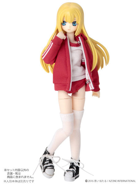 Doll Clothes - Picconeemo Costume - Jersey Set - 1/12 - Red (Azone)