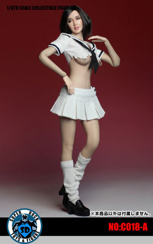 1/6 Female Sexy Sailor Uniform Set White　