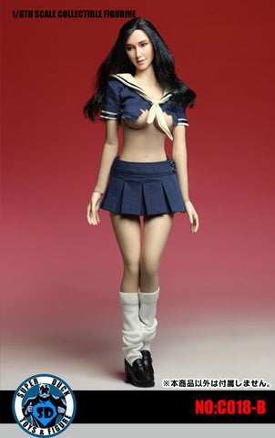 1/6 Female Sexy Sailor Uniform Set Navy　