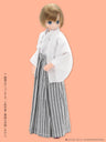 Pureneemo Original Costume - PureNeemo XS Size Costume - Doll Clothes - Boys Haori Hakama Set Hisho - 1/6 - White (Azone)　