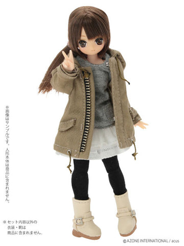 Doll Clothes - Picconeemo Costume - Mods Coat - 1/12 - Beige (Azone)