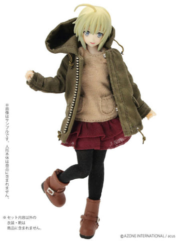 Doll Clothes - Picconeemo Costume - Mods Coat - 1/12 - Khaki (Azone)