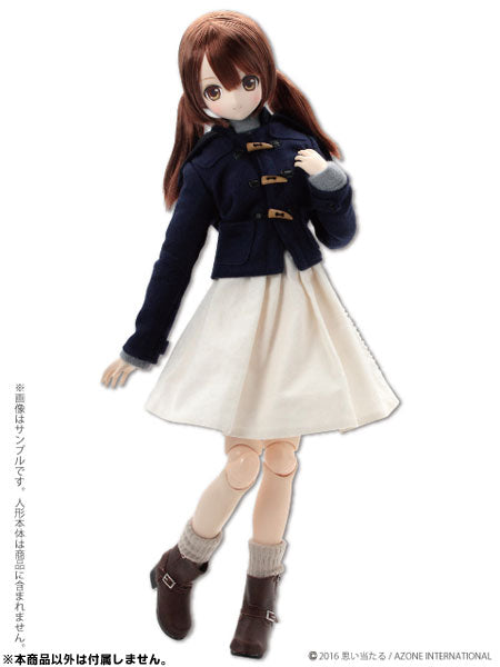 48cm/50cm Doll Wear - AZO2 Duffle Coat / Navy (DOLL ACCESSORY)