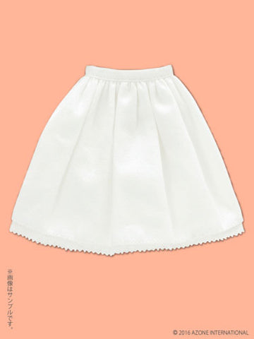 Pureneemo Original Costume - PureNeemo S Size Costume - Doll Clothes - Dreamy State Skirt - 1/6 - Sugar White (Azone)