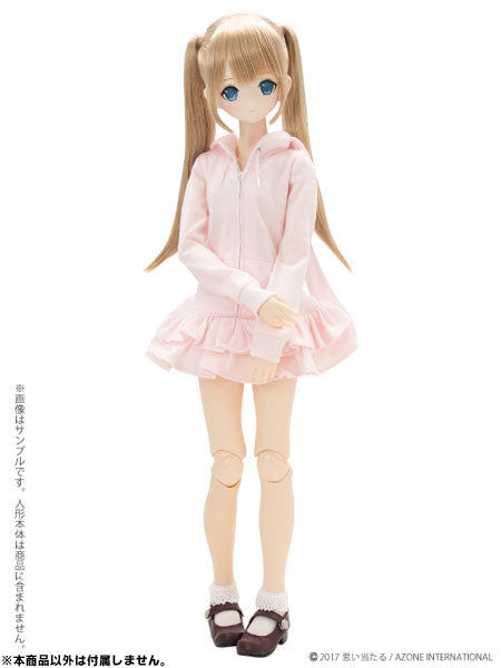 Doll Clothes - 50cm Collection - Rabbit Ears Parka One-piece - 1/3 - Pink (Azone)