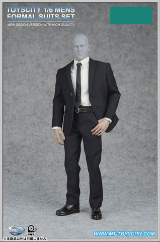 1/6 Men's Formal Suit Set A Black (DOLL ACCESSORY)　