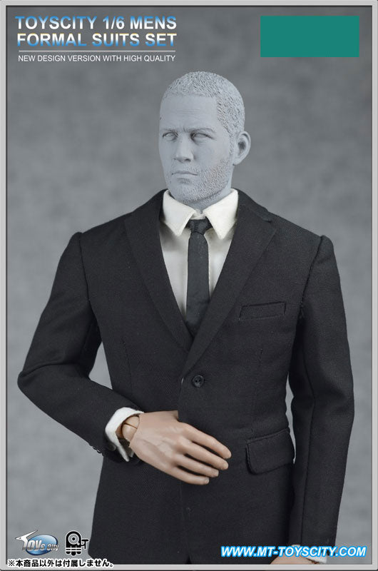 1/6 Men's Formal Suit Set A Black (DOLL ACCESSORY)　