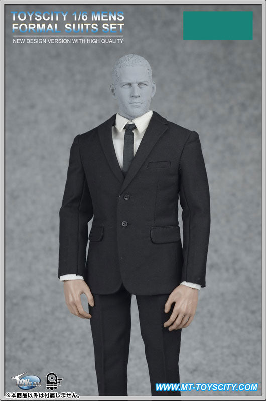 1/6 Men's Formal Suit Set A Black (DOLL ACCESSORY)　