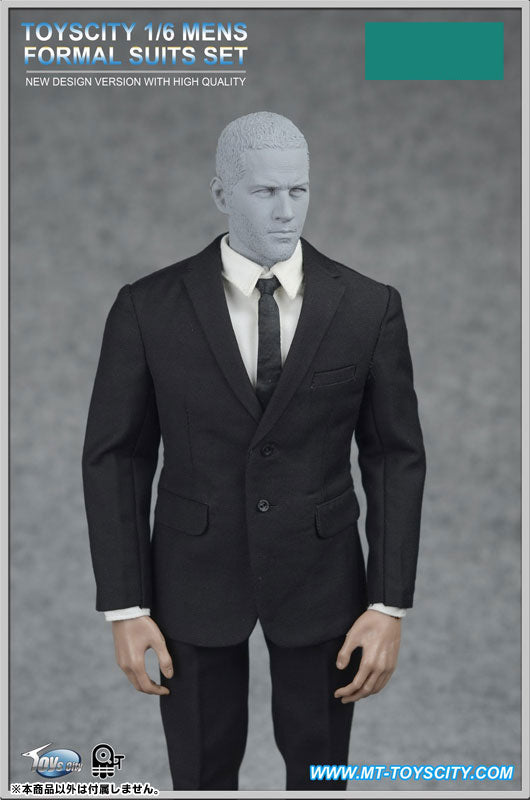 1/6 Men's Formal Suit Set A Black (DOLL ACCESSORY)　