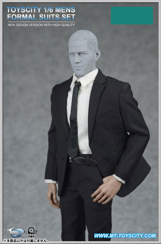 1/6 Men's Formal Suit Set A Black (DOLL ACCESSORY)　