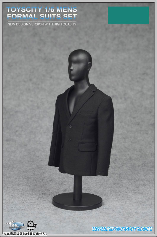 1/6 Men's Formal Suit Set A Black (DOLL ACCESSORY)　