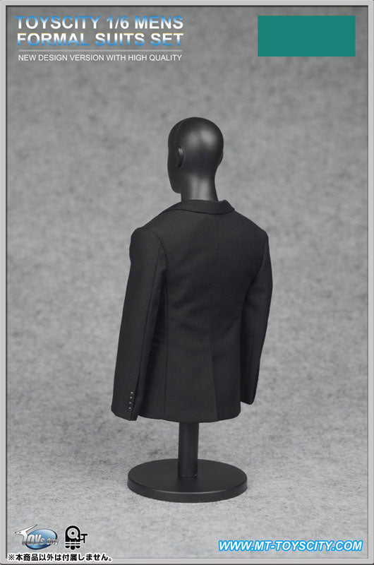 1/6 Men's Formal Suit Set A Black (DOLL ACCESSORY)　