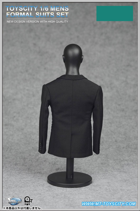 1/6 Men's Formal Suit Set A Black (DOLL ACCESSORY)　