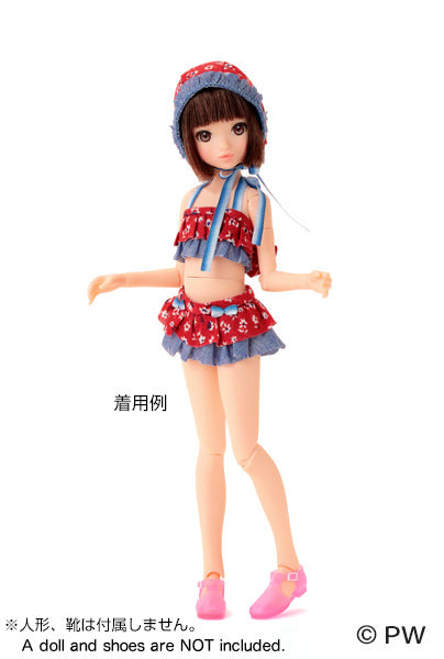 Separated Swimsuit Set Red (DOLL ACCESSORY)
