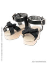 Doll Clothes - Pureneemo Original Costume - Ribbon Strap Sandal - 1/6 - Black (Azone)