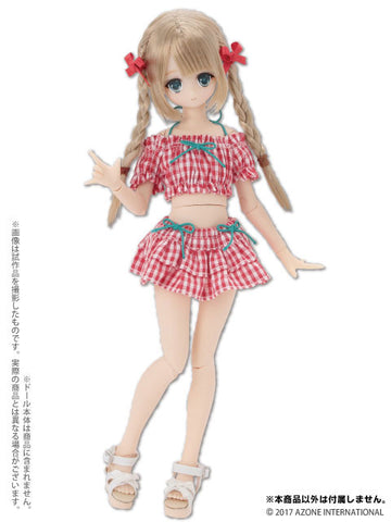 Doll Clothes - Pureneemo Original Costume - Ribbon Strap Sandal - 1/6 - White (Azone)