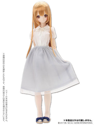 48cm/50cm Doll Wear - 50 Simple Blouse Set / White (DOLL ACCESSORY)