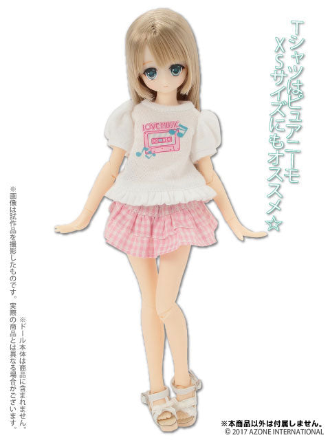 Doll Clothes - Kinoko Planet - Love T-shirt - White (Azone)