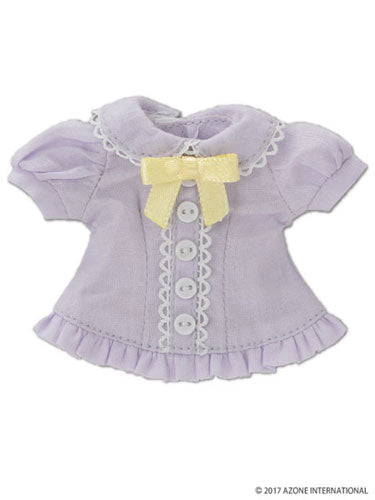 Doll Clothes - Kinoko Planet - Ribbon Frill Blouse - Purple (Azone)