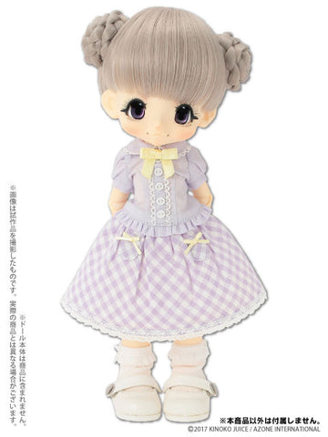 Doll Clothes - Kinoko Planet - Ribbon Frill Blouse - Purple (Azone)