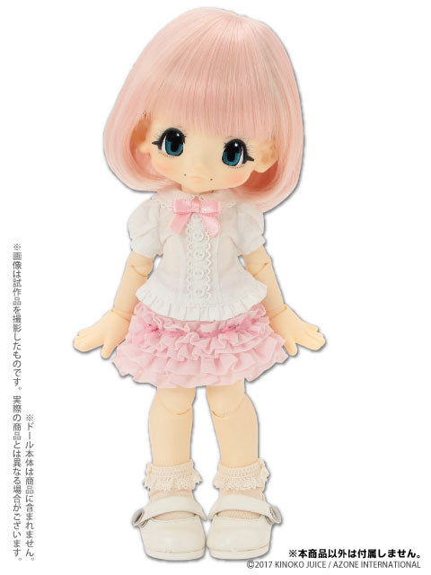 Doll Clothes - Kinoko Planet - Ribbon Frill Blouse - White (Azone)