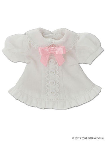 Doll Clothes - Kinoko Planet - Ribbon Frill Blouse - White (Azone)