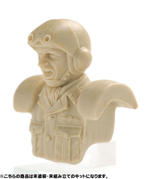 Maschinen Krieger 1/20 Strahl Army Male Pilot Bust (A) Unpainted Assembly Kit