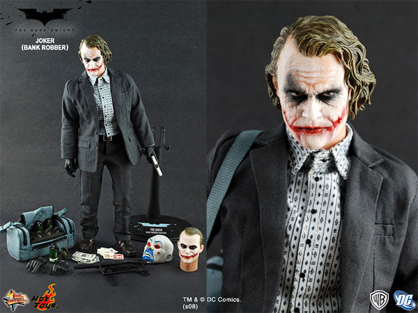 Movie Masterpiece - The Dark Knight 1/6 Scale Figure: Joker (Bank Robber)