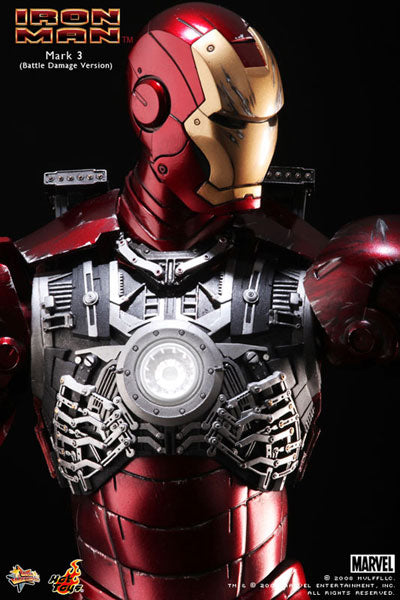 Movie Masterpiece - Iron Man 1/6 Scale Figure: Iron Man Mark 3 (Battle Damage Version)