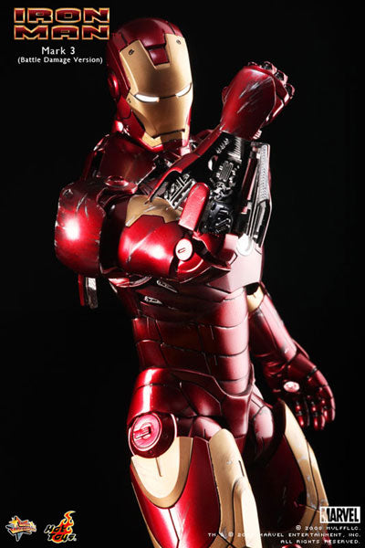 Movie Masterpiece - Iron Man 1/6 Scale Figure: Iron Man Mark 3 (Battle Damage Version)