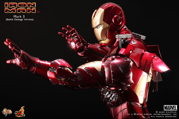 Movie Masterpiece - Iron Man 1/6 Scale Figure: Iron Man Mark 3 (Battle Damage Version)