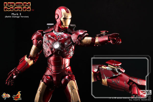 Movie Masterpiece - Iron Man 1/6 Scale Figure: Iron Man Mark 3 (Battle Damage Version)