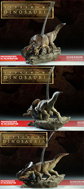 Dinosauria - Versus Diorama Statue: Protoceratops VS Velociraptor